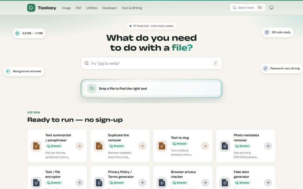Toolozy — Online File Tools